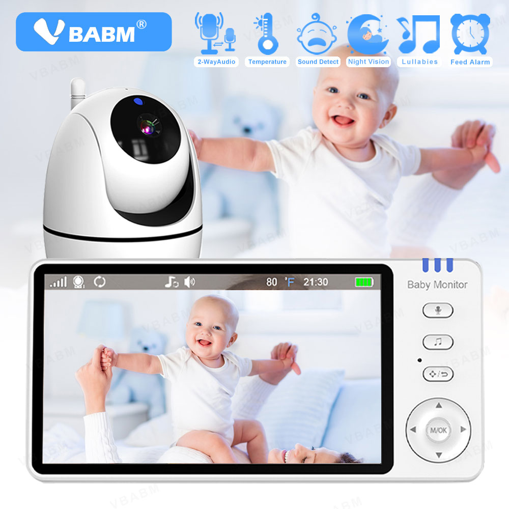 Audio Detect Music - VBABM ABM501 เครื่องตรวจสอบเด็ก หน้าจอ 5.0 นิ้ว