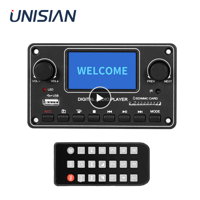 Metronome Digital - โมดูลเครื่องเล่น LCD UNISIAN MP3 จอแสดงผล 28*64