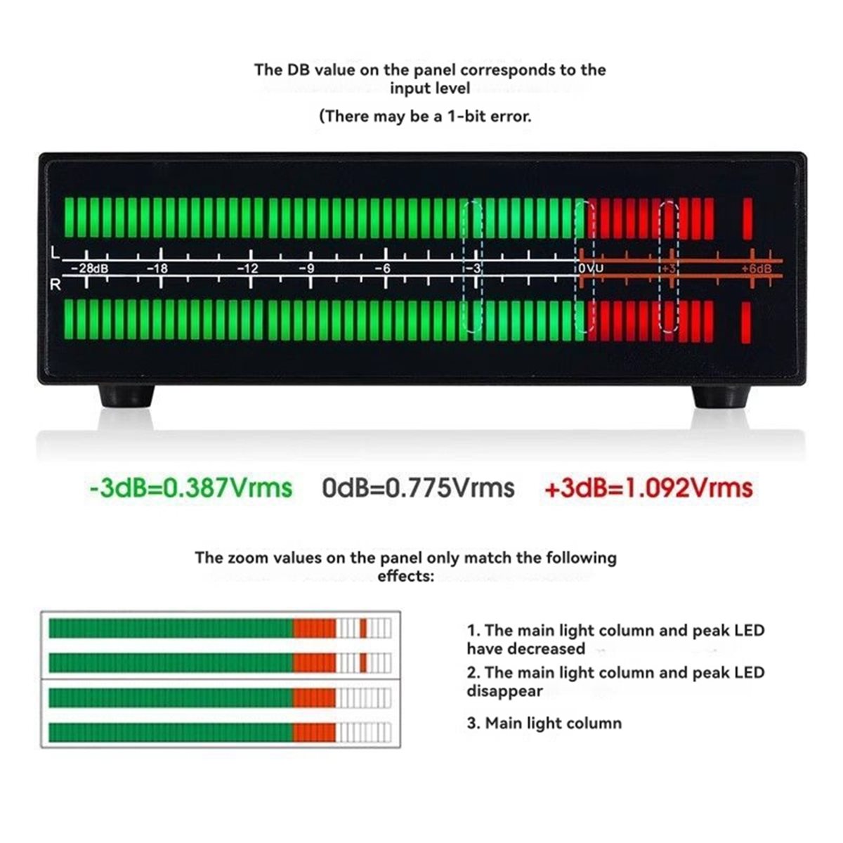 Audio And Music Splitter - A40I VU56-PRO เครื่องวิเคราะห์สเปกตรัมเพลงแบบสองช่องสัญญาณ LED เครื่องวัดระดับเสียง MIC
