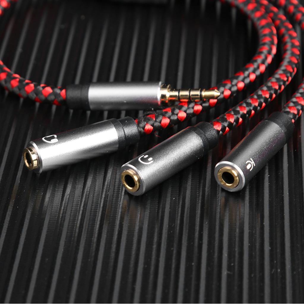 Audio And Music Splitter - สายแยกสัญญาณเสียง Aux 3.5 มม. แจ็คหูฟังความละเอียดสูง สายแยกแบบ