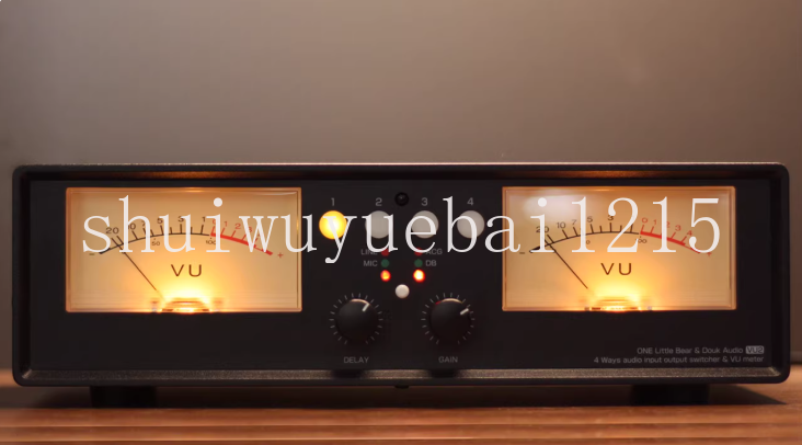 Audio And Music Splitter - VU2 มิเตอร์วัดระดับเสียงแบบอนาล็อก, สวิตช์แยกเสียงแบบ 4 เข้า 1