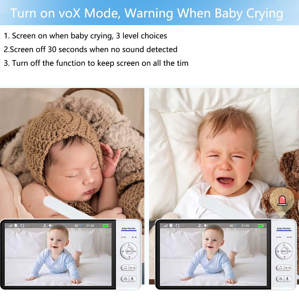 หน้าจอ 7.0 นิ้ว Baby Monitor 5 - Audio Detect Music บทวิจารณ์และราคา