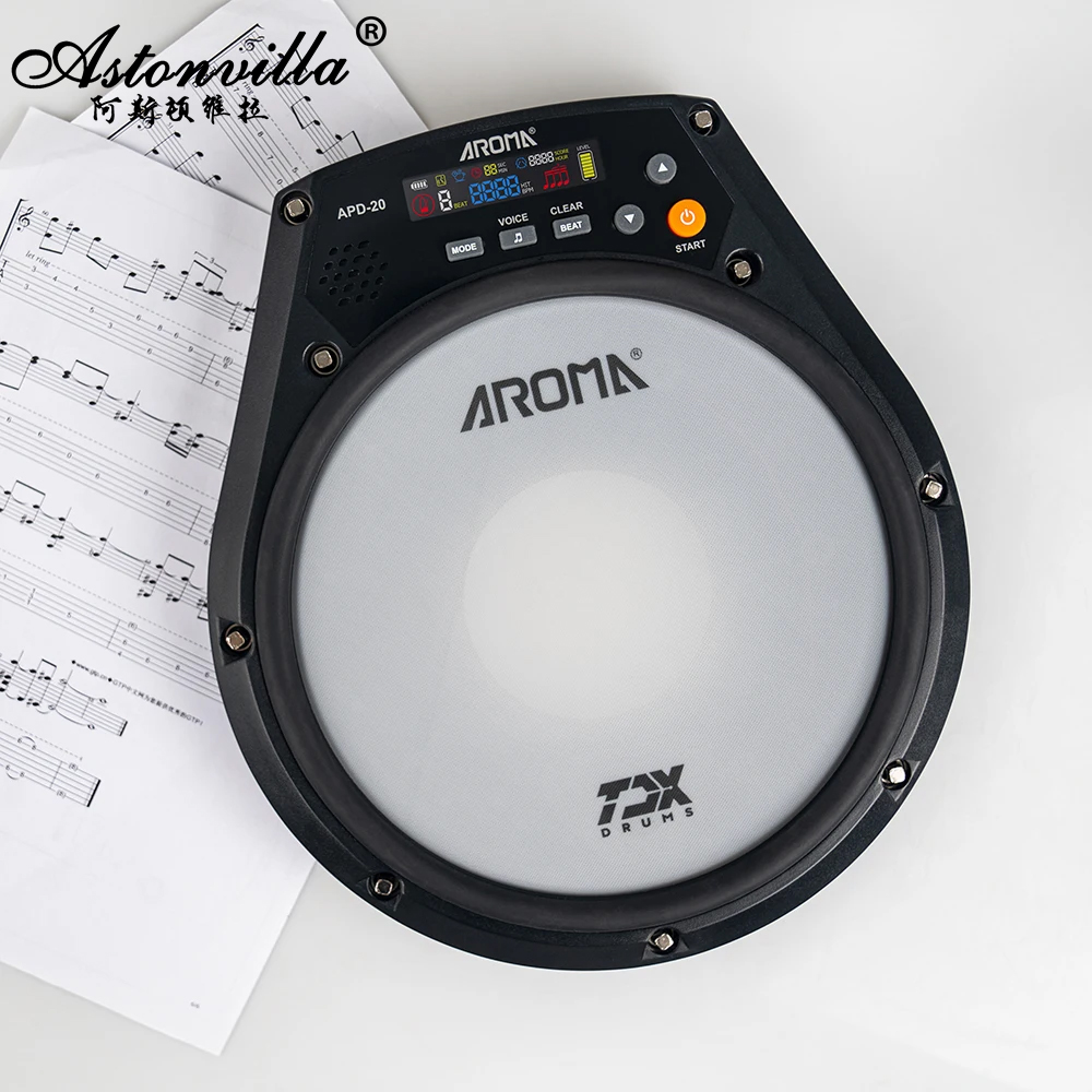 แผ่นกลองอิเล็กทรอนิกส์ Aroma ข - Metronome Digital บทวิจารณ์และราคา