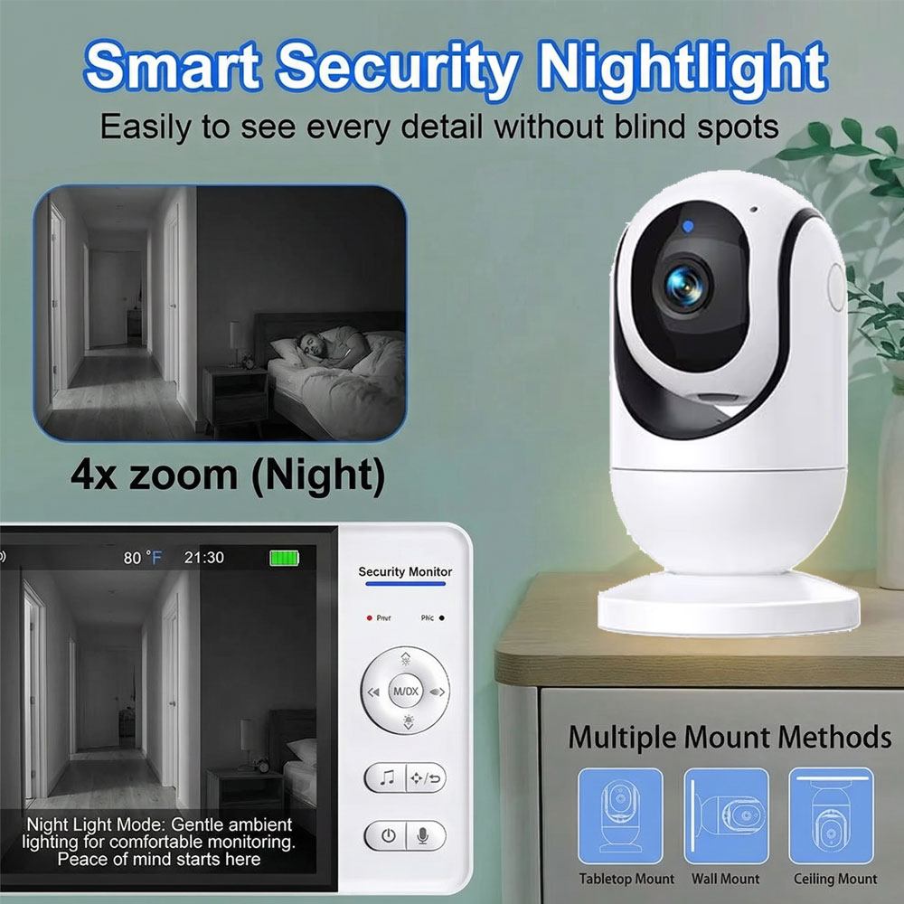 จอภาพเด็กขนาด 7 นิ้ว 1080P พร้ - Audio Detect Music บทวิจารณ์และราคา