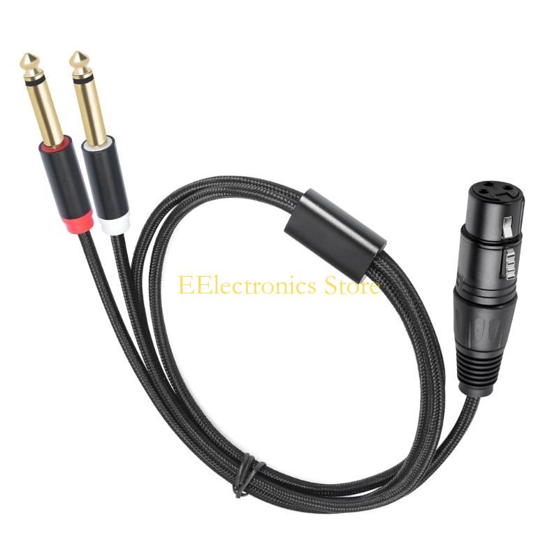 B03C หญิง 3Pin ถึง 6.35 มม.1/4 - Audio And Music Splitter บทวิจารณ์และราคา