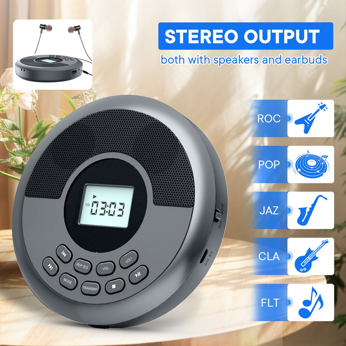 แผ่นซีดีแบบพกพาเครื่อง MP3 ไดร - Audio Music Mp3 Song บทวิจารณ์และราคา