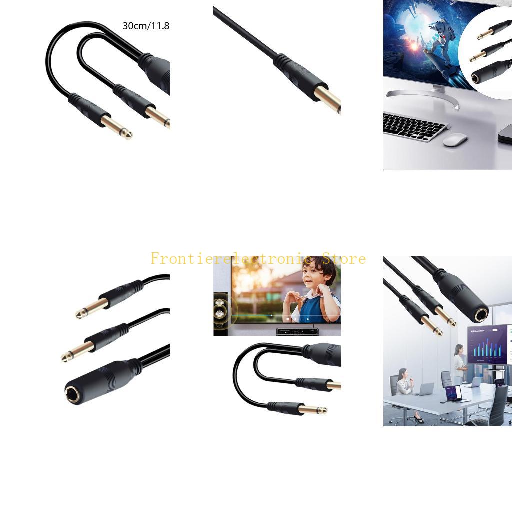 G8DB 2x1/4 นิ้ว 6.35 มม.ถึง 6. - Audio And Music Splitter บทวิจารณ์และราคา