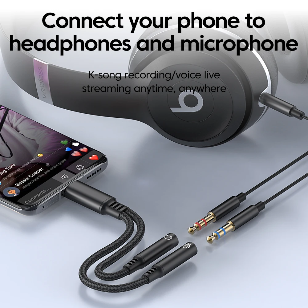 ประเภท C ชายถึง 3.5 มม.แจ็คอะแ - Audio And Music Splitter บทวิจารณ์และราคา